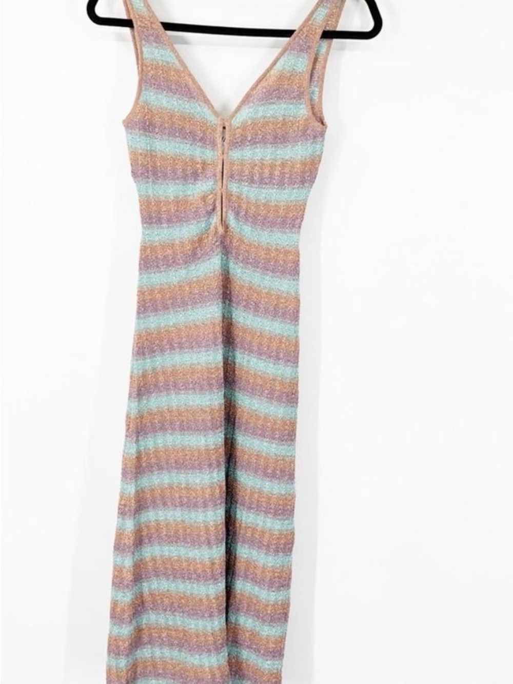 Misa Los Angeles Rosita Knit Striped Midi Dress